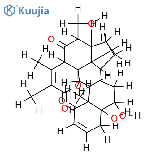 (20S,23R)-12beta,26-epoxy-5alpha,6beta,17beta-trihydroxy-26-oxo-12alpha,23-cycloergosta-2,24-dien-1,22-dione structure