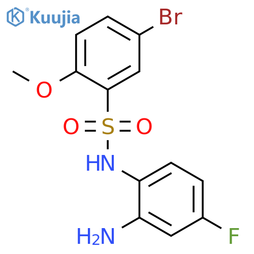 Benzenesulfonamide, N-(2-amino-4-fluorophenyl)-5-bromo-2-methoxy- structure