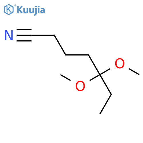 HEPTANENITRILE, 5,5-DIMETHOXY- structure
