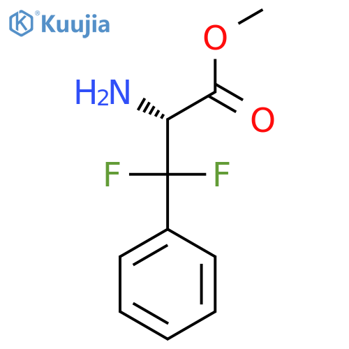methyl (2R)-2-amino-3,3-difluoro-3-phenylpropanoate structure