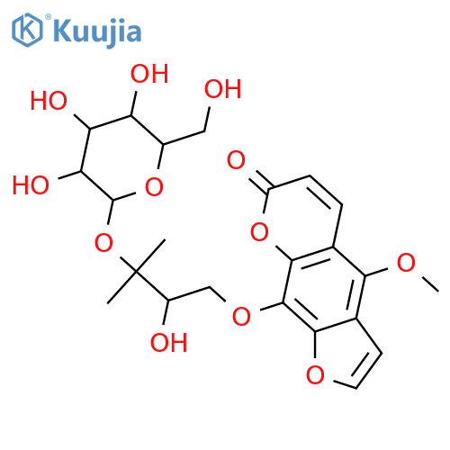 Byakangelicin; (R)-form, 3'-O-β-D-Glucopyranoside structure