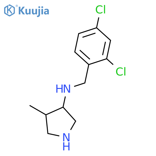 3-Pyrrolidinamine, N-[(2,4-dichlorophenyl)methyl]-4-methyl- structure