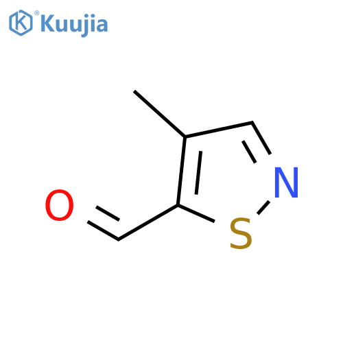4-methyl-1,2-thiazole-5-carbaldehyde structure