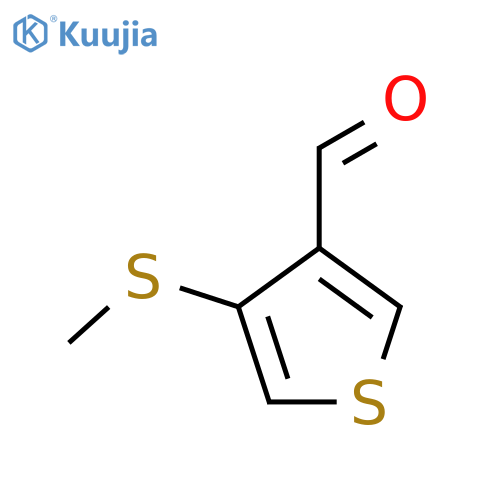 4-Methylthio-3-thiophene-carboxaldehyde structure