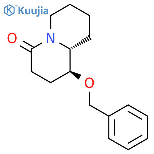 4H-Quinolizin-4-one, octahydro-1-(phenylmethoxy)-, (1S,9aR)- structure