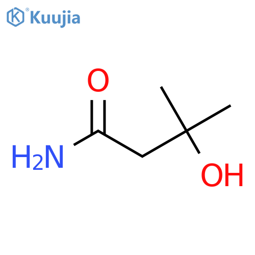 3-hydroxy-3-methylbutanamide structure