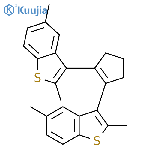 Benzo[b]thiophene, 3,3'-(1-cyclopentene-1,2-diyl)bis[2,5-dimethyl- structure