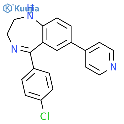 1H-1,4-Benzodiazepine, 5-(4-chlorophenyl)-2,3-dihydro-7-(4-pyridinyl)- structure