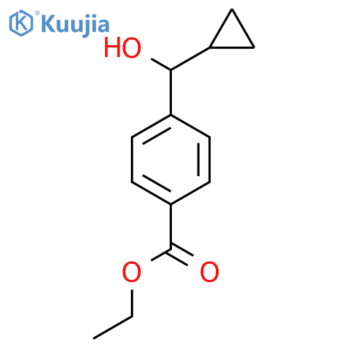 BENZOIC ACID, 4-(CYCLOPROPYLHYDROXYMETHYL)-, ETHYL ESTER structure