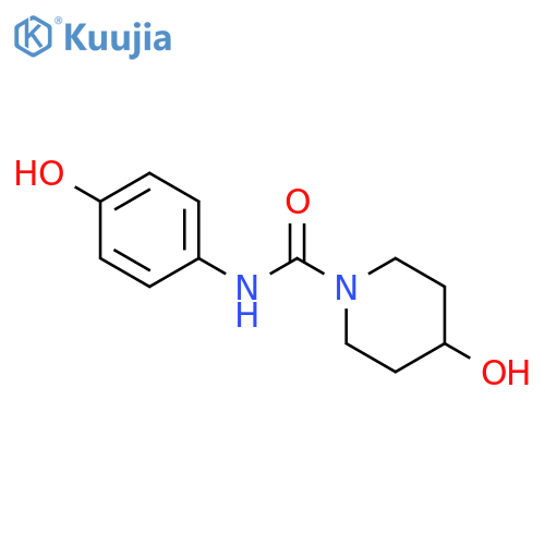 1-Piperidinecarboxamide, 4-hydroxy-N-(4-hydroxyphenyl)- structure
