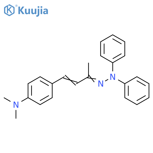 3-Buten-2-one, 4-[4-(dimethylamino)phenyl]-, diphenylhydrazone structure