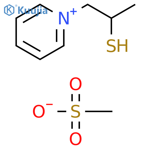 Pyridinium, 1-(2-mercaptopropyl)-, methanesulfonate (1:1) structure