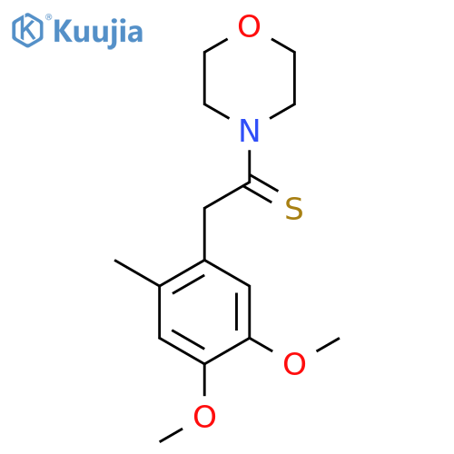 Morpholine, 4-[2-(4,5-dimethoxy-2-methylphenyl)-1-thioxoethyl]- structure