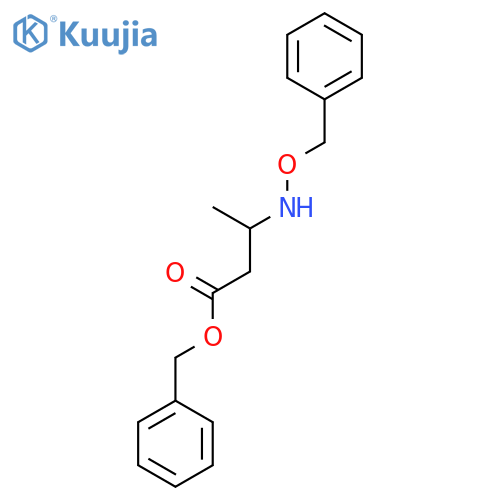 Butanoic acid, 3-[(phenylmethoxy)amino]-, phenylmethyl ester structure