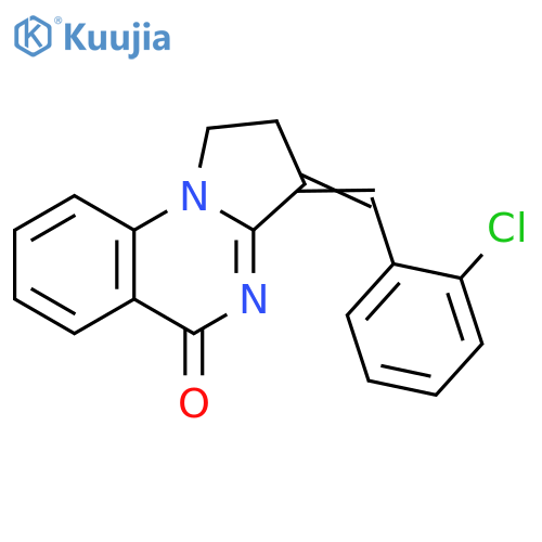 (3Z)-3-(2-chlorophenyl)methylidene-1H,2H,3H,5H-pyrrolo1,2-aquinazolin-5-one structure
