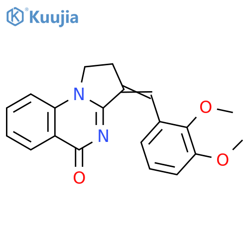 (3Z)-3-(2,3-dimethoxyphenyl)methylidene-1H,2H,3H,5H-pyrrolo1,2-aquinazolin-5-one structure
