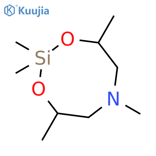 1,3-Dioxa-6-aza-2-silacyclooctane, 2,2,4,6,8-pentamethyl-, trans- structure