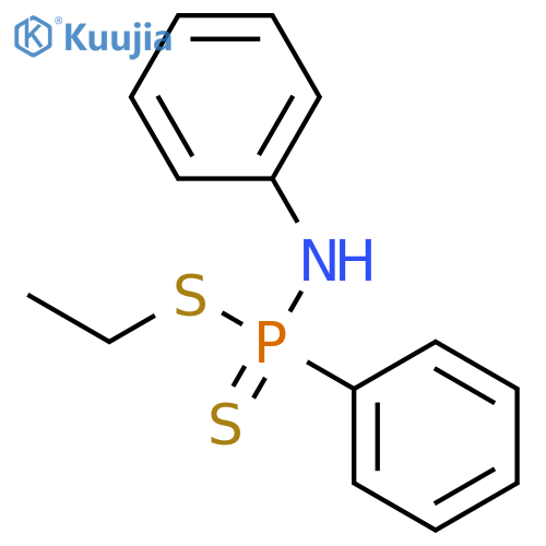 PHOSPHONAMIDODITHIOIC ACID, N,P-DIPHENYL-, ETHYL ESTER structure