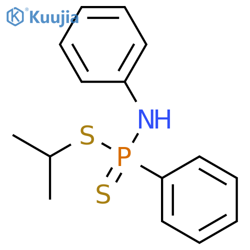 Phosphonamidodithioic acid, N,P-diphenyl-, 1-methylethyl ester structure