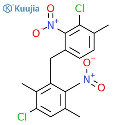 Benzene, chloro[(chloro-4-methylnitrophenyl)methyl]-1,4-dimethylnitro- structure