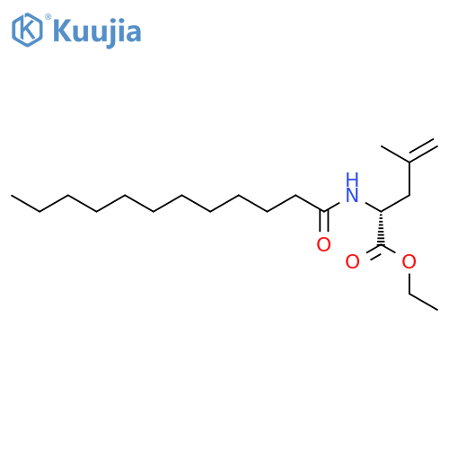 4-PENTENOIC ACID, 4-METHYL-2-[(1-OXODODECYL)AMINO]-, ETHYL ESTER, (2R)- structure