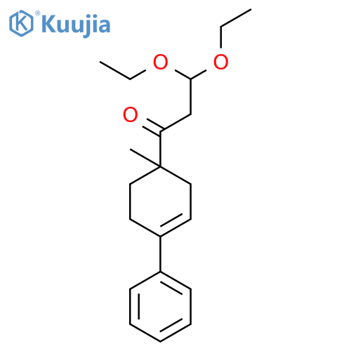 1-Propanone, 3,3-diethoxy-1-(1-methyl-4-phenyl-3-cyclohexen-1-yl)- structure