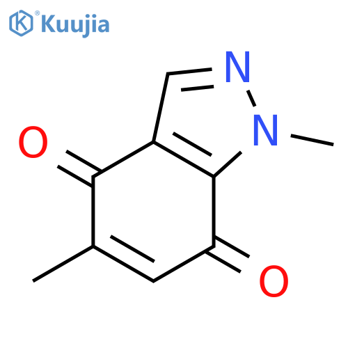 1H-Indazole-4,7-dione, 1,5-dimethyl- structure