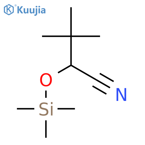 3,3-dimethyl-2-(trimethylsilyl)oxybutanenitrile structure