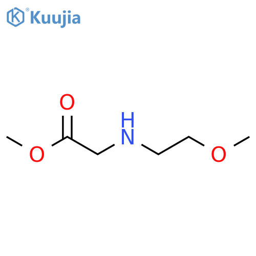 methyl 2-(2-methoxyethyl)aminoacetate structure