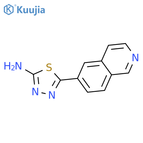 1,3,4-Thiadiazol-2-amine, 5-(6-isoquinolinyl)- structure