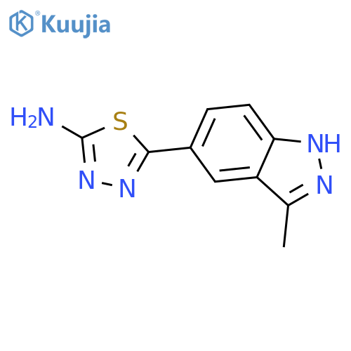 5-(3-Methyl-1H-indazol-5-yl)-1,3,4-thiadiazol-2-amine structure