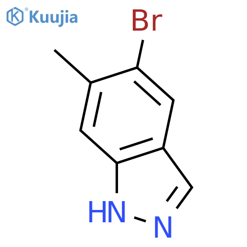 5-Bromo-6-methyl-1H-indazole structure
