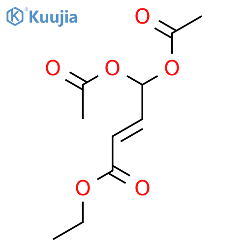 2-Butenoic acid, 4,4-bis(acetyloxy)-, ethyl ester, (2E)- structure