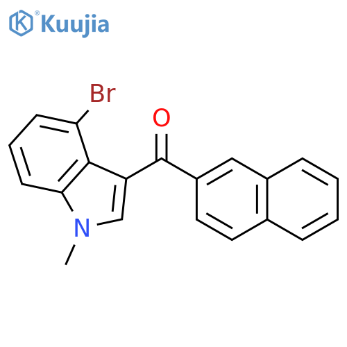 METHANONE, (4-BROMO-1-METHYL-1H-INDOL-3-YL)-2-NAPHTHALENYL- structure