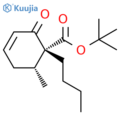 3-Cyclohexene-1-carboxylic acid, 1-butyl-6-methyl-2-oxo-, 1,1-dimethylethyl ester, (1R,6R)-rel- structure