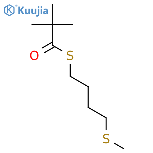 Propanethioic acid, 2,2-dimethyl-, S-[4-(methylthio)butyl] ester structure
