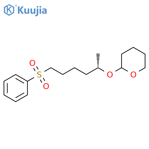 2H-Pyran, tetrahydro-2-[[1-methyl-5-(phenylsulfonyl)pentyl]oxy]-, (1S)- structure