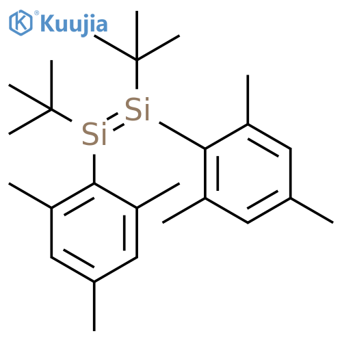 Disilene, 1,2-bis(1,1-dimethylethyl)-1,2-bis(2,4,6-trimethylphenyl)-, (Z)- structure