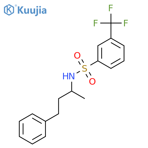 BENZENESULFONAMIDE, N-(1-METHYL-3-PHENYLPROPYL)-3-(TRIFLUOROMETHYL)- structure