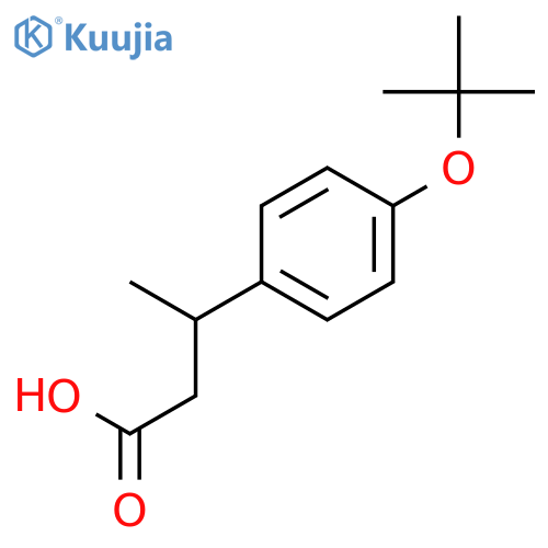 3-(4-tert-Butoxyphenyl)butyric acid structure