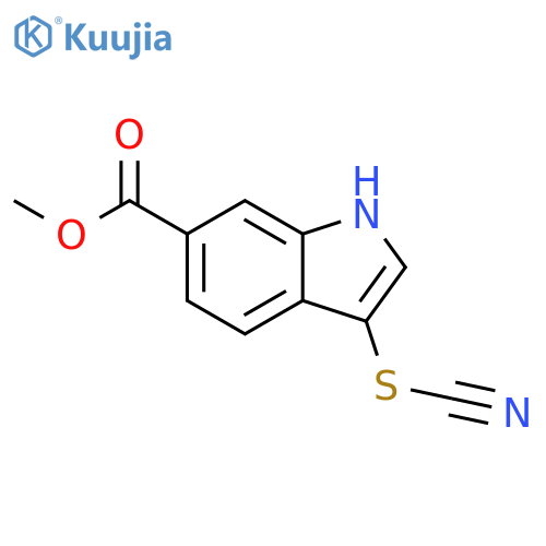 Methyl 3-thiocyanato-1H-indole-6-carboxylate structure