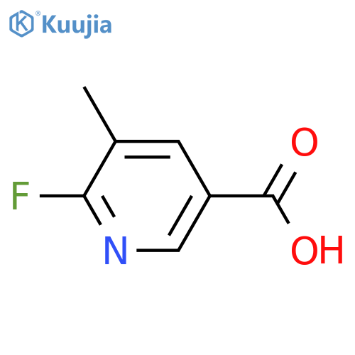 6-fluoro-5-methylpyridine-3-carboxylic acid structure