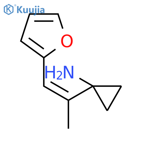 1-1-(furan-2-yl)prop-1-en-2-ylcyclopropan-1-amine structure