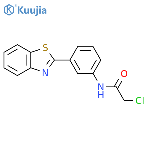 N-3-(1,3-benzothiazol-2-yl)phenyl-2-chloroacetamide structure