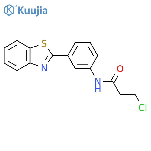 N-3-(1,3-benzothiazol-2-yl)phenyl-3-chloropropanamide structure