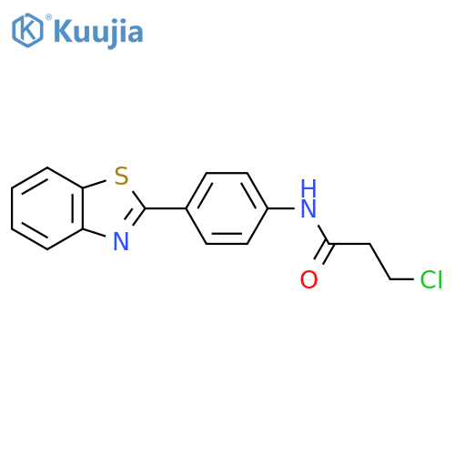 N-4-(1,3-benzothiazol-2-yl)phenyl-3-chloropropanamide structure