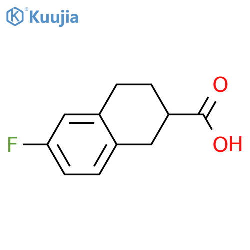 6-Fluoro-1,2,3,4-tetrahydronaphthalene-2-carboxylic acid structure