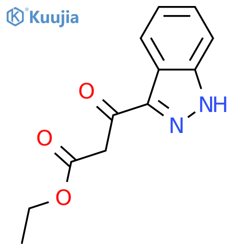 Ethyl 3-(1h-indazol-3-yl)-3-oxo-propionate structure