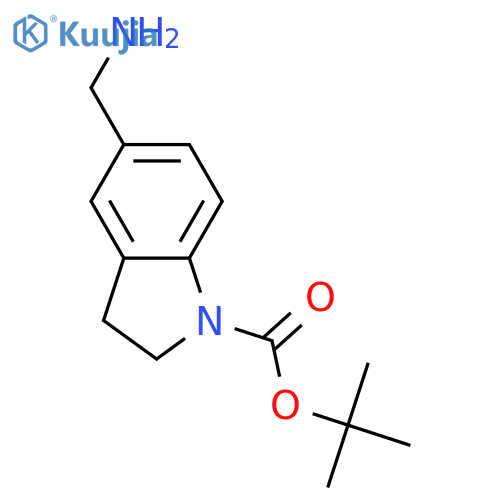 Tert-Butyl 5-(Aminomethyl)Indoline- 1-Carboxylate structure