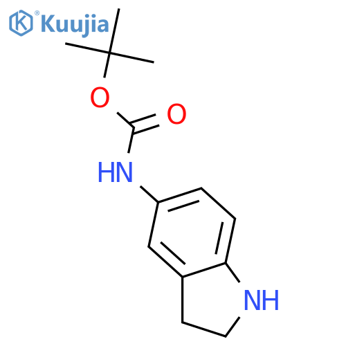 tert-Butyl Indolin-5-ylcarbamate structure